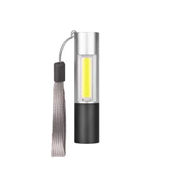 

XANES 1463-COB 3Modes Zoomable Mini USB Rechargeable LED Flashlight Suit Waterproof Built-in Battery Torch Lantern Gift Portable