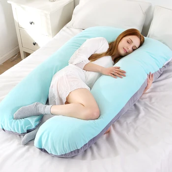 

Sleeping Support Pillow for Pregnant Women Body Pillowcase U Shape Maternity Pillows Pregnancy Side Sleepers Bedding