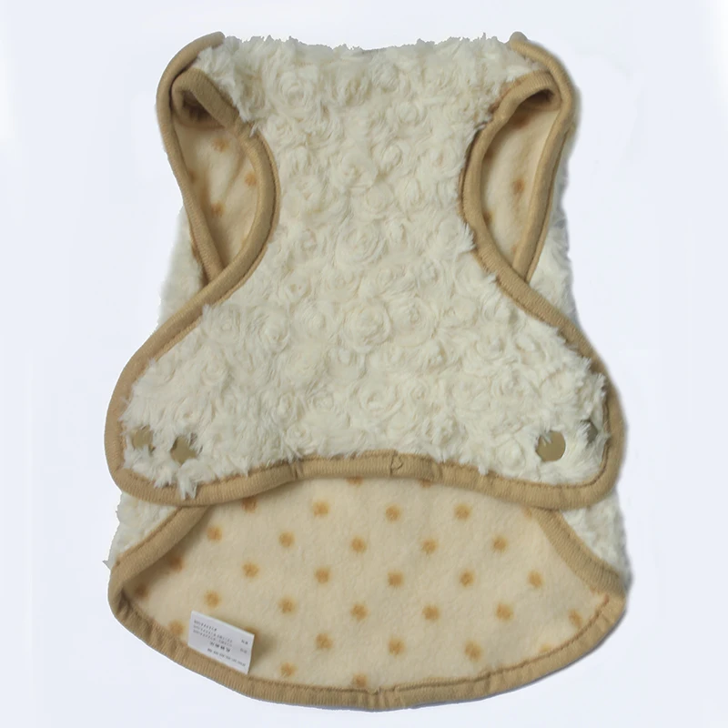 Cat Dog Clothes Sweater Puppy Handmade Vest Soft Wool Autumn and Winter Rose Pattern Design Pet Small Medium Dog Shirt Chihuahua