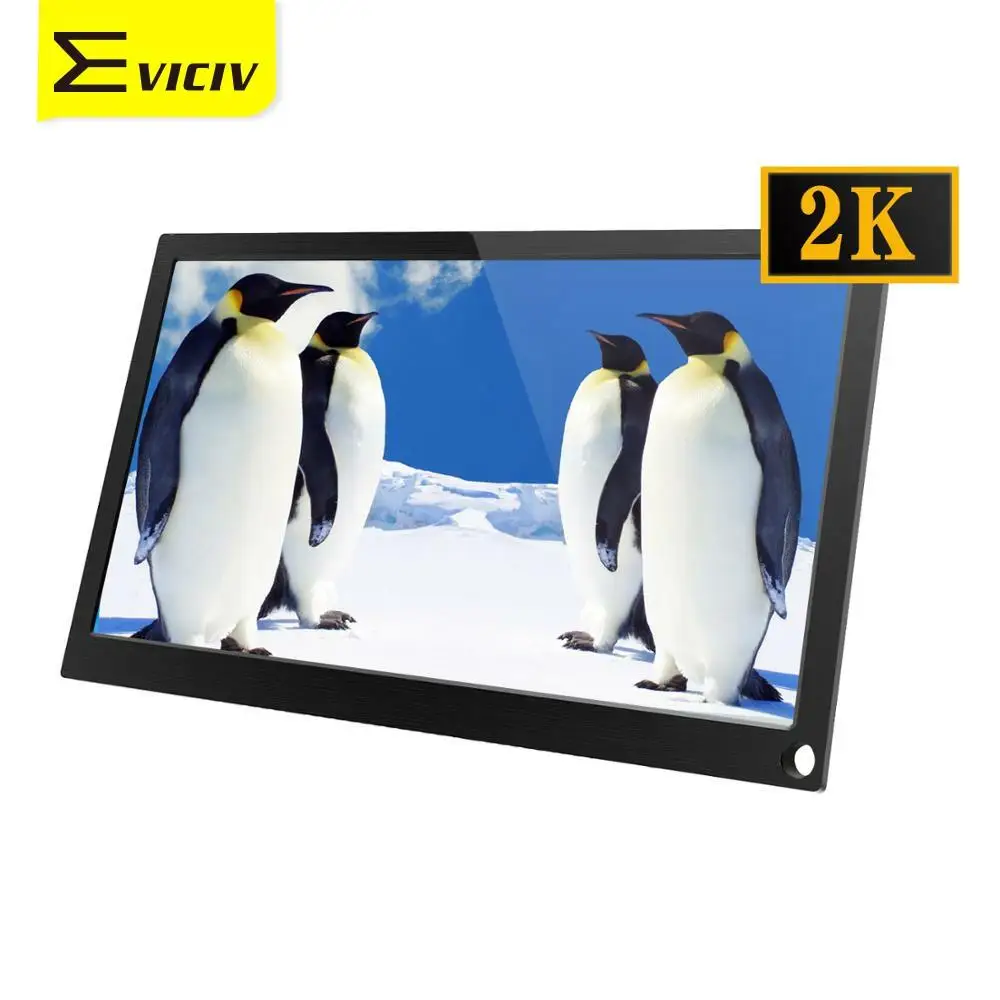 Eviciv 11 дюймов 2K 2560*1440 IPS экран Портативный игровой монитор светодиодный ЖК дисплей