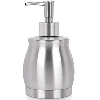 

SZS Hot Stainless Steel Countertop Soap Dispenser Prime 390 Ml Liquid Bottle for Kitchen & Bathroom Hand Dish Lotion