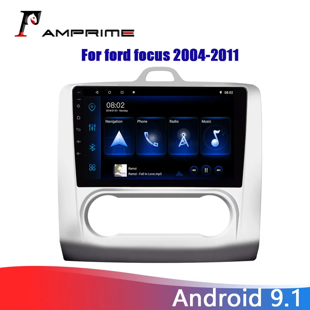 Автомагнитола AMPrim 9 дюймов Android 0 Dvd плеер для ford focus 2 Mk2 GPS навигация 2Din