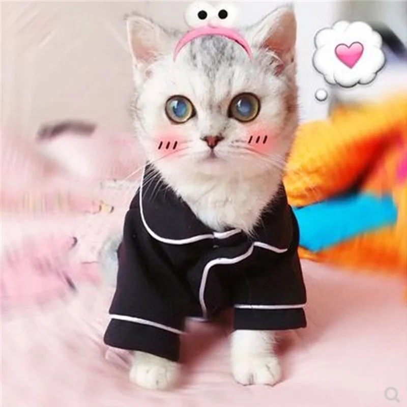 

Soft Cat Clothes Puppy Chihuahua Pomeranian Clothing Winter Coat Pajamas For Small Medium Dogs Cats Sphynx Pet Costume Shirt