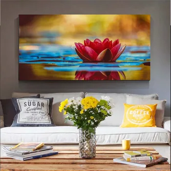 

Chinese Style Water lilies Wall Art Print Picture Canvas Painting Poster for Living Room No Framed Traditional Chinese
