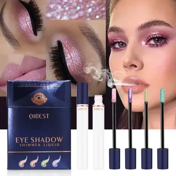 

4 Colour Metallic Diamond Pearlescent Colorful Eyeshadow Box Pearly Watery Eyeshadow Glittering Eye Shadow TSLM1 DROPSHIPPPING
