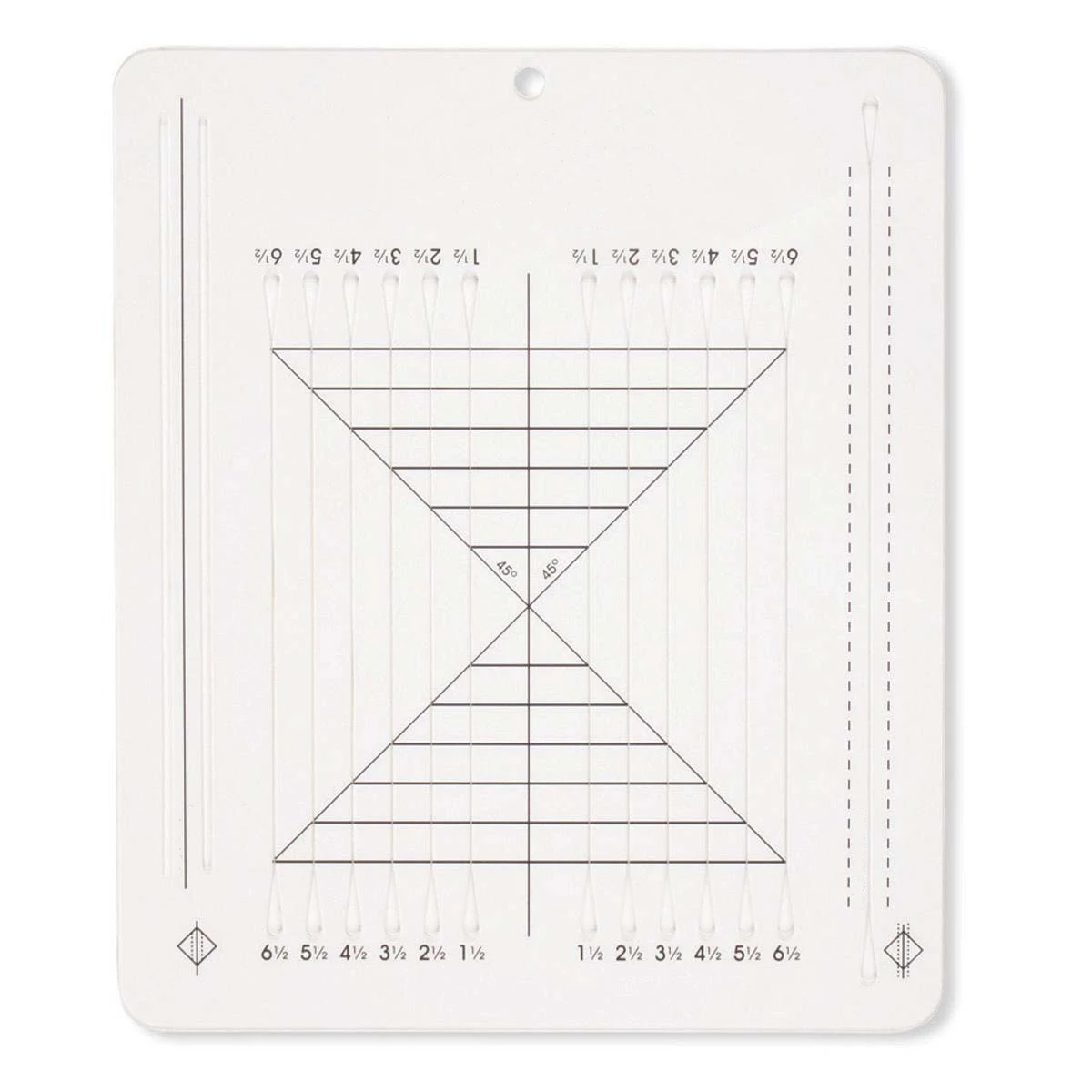 

Perfect Half-Square and Quarter-Square Triangles Ruler for domoestic sewing machine #HM-732