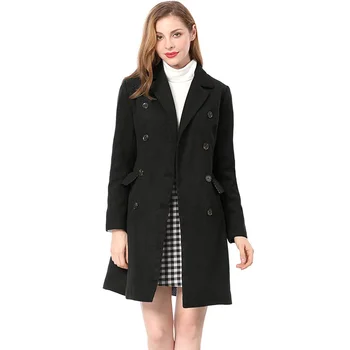 

ZOGAA 2019 Woman's Wool Coats Autumn Winter Jacket Slim Woolen Long Cashmere Coats Cardigan Jackets Elegant Blends Overcoats