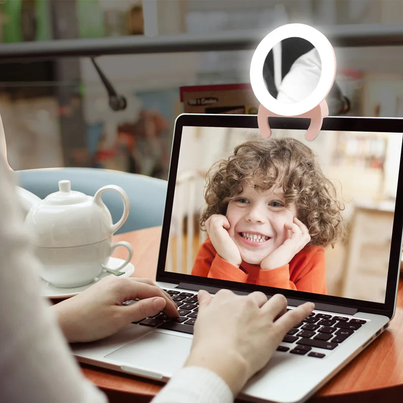 

Make up mirror with lights Photography Dimmable LED Selfie Ring Light for Live Stream compatible for iPhone Tablet PC computer