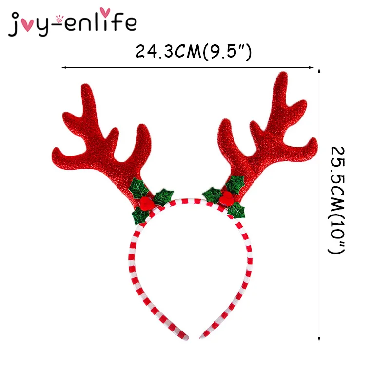 Оленьи рога Рождественские повязки Рождественское украшение для волос год Navidad рождественские вечерние украшения для детей или Adutls украшения