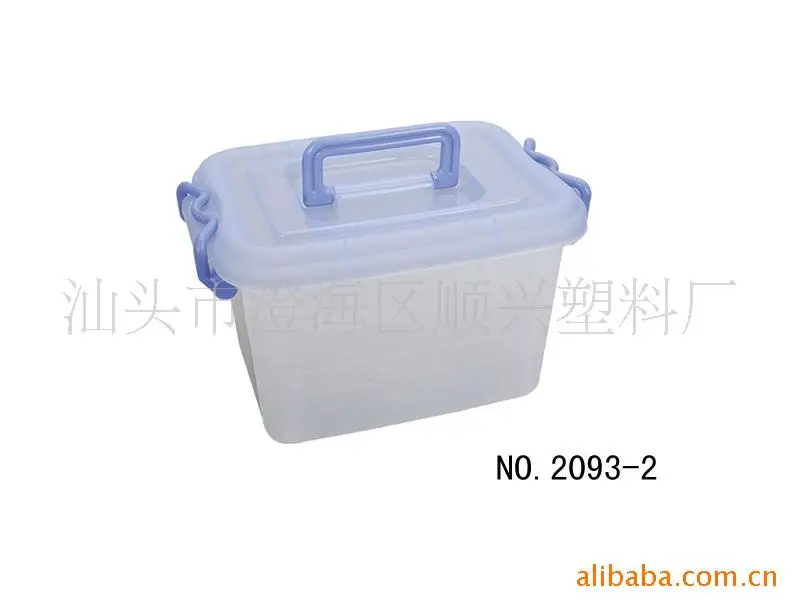 Shun Hing 2029-3 большой пластиковый ящик для хранения 22L прочный с ручкой квадратный прозрачный ящик для отделки
