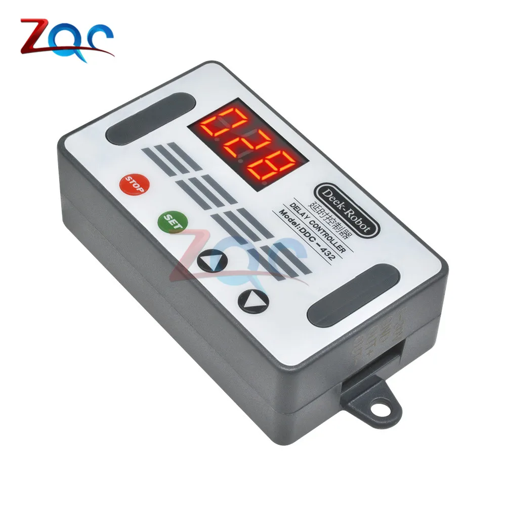 DC 12V 24V Dual MOS LED Digital Time Delay Relay High level trigger Cycle Timer Delay Switch Circuit Timing Controller DC 5V-30V