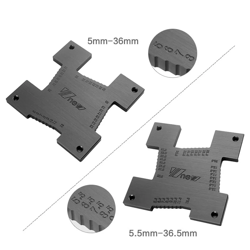 Глубиномер 2 шт./компл. высота точный измеритель Метрическая мера инструменты для фрезерный станок, быстроходный деревообрабатывающий фрезерный станок