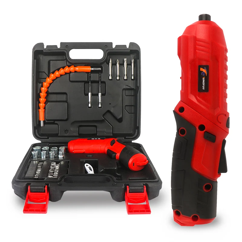 4.2V Electric Screwdriver Rechargeable Cordless Power Drill Screw Driver Kit Maximum Screw Diameter ABS Makings