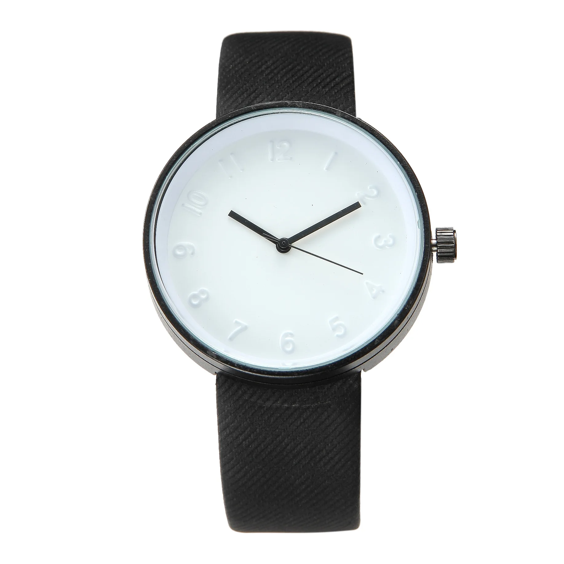 

2019 New Gentleman Watch Wild Fashion Trend Linen Pattern Strap Candy Jelly Watch Quartz Watch