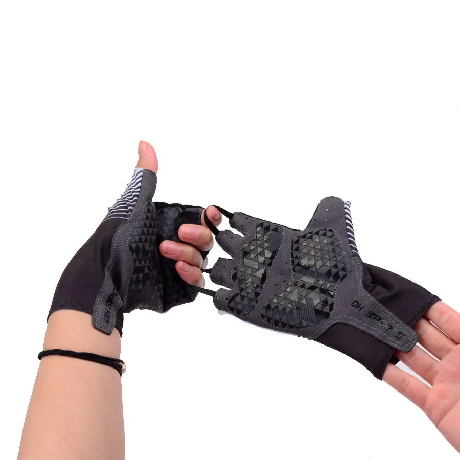 New Cycling Gloves with Bicycle Socks Set Anti Slip Men Women Shockproof Short Half Finger Gloves for Outdoor Bike Sport 3