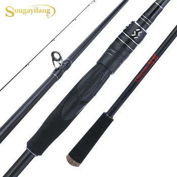 

Sougayilang 1.8m 2.1m 2.4m 3 Section Baitcasting Fishing Rod Casting/Spinning Lure 7-40g Carbon Fiber Rod UltraLight Travel Rod