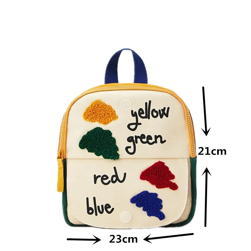 Stitching flip school bag for boys and girls fun small color