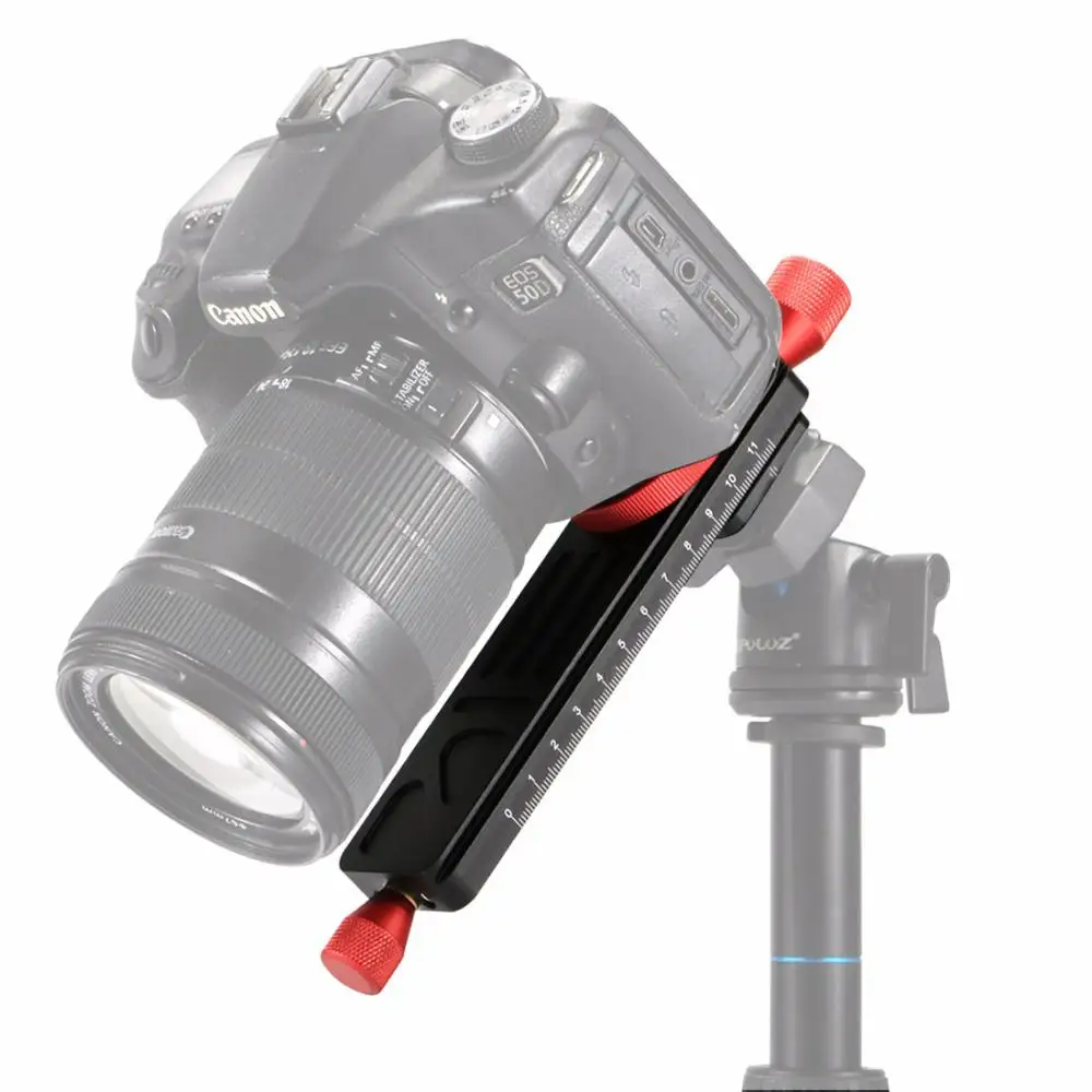 

BEESCLOVER Focusing Rail Slider Close-up Shooting Tripod Head Quick Release Plate Holder for DSLR Camera Camera Rail Slider r60