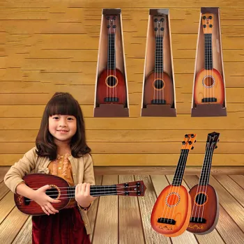 

Newly Simulation Mini Ukulele Kids Learning Guitar 4 Strings Musical Instruments Educational Toys BN99