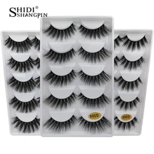 SHIDISHANGPIN, 5 пар, искусственные норковые ресницы, 3d натуральные длинные накладные ресницы, инструмент для макияжа, ресницы для наращивания, ресницы