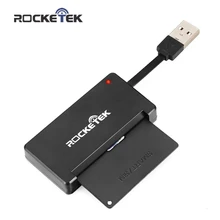 Rocketek USB 2.0 smart card reader DOD Военная Униформа USB высокого качества Карт-ридеры/CAC общего доступа, адаптер сим-карты, ID, банковские карты(China)