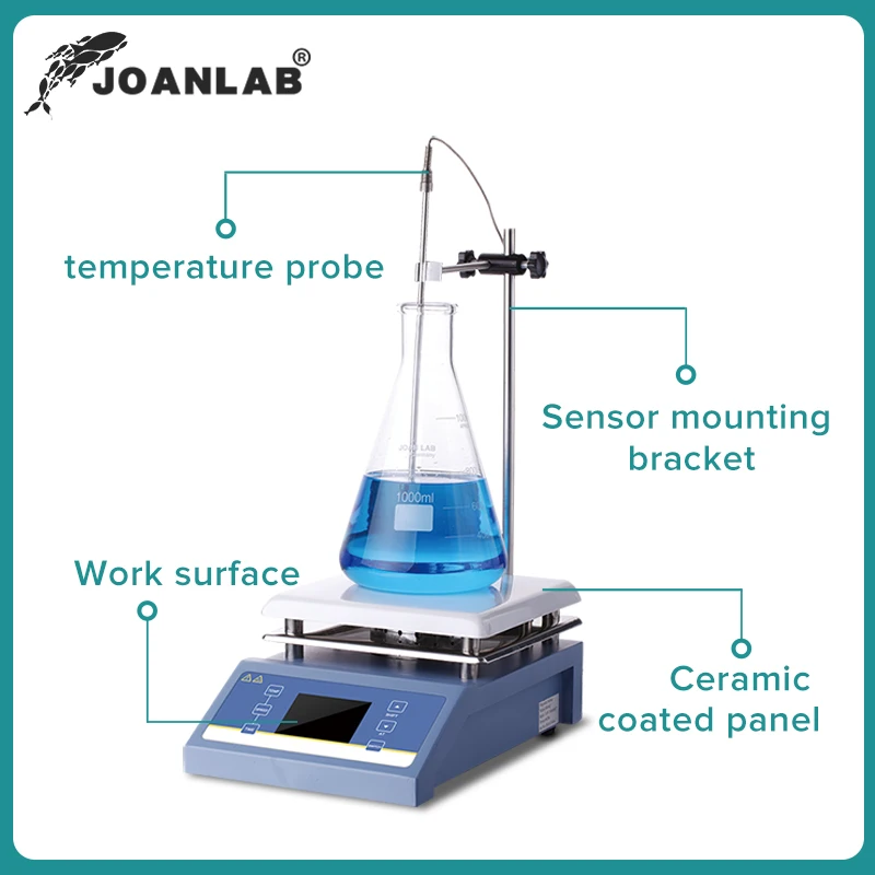 Magnetic Stirrer Hot Plate Lab Equipment Heating Stirrer Digital Display Magnetic Mixer With Stir Bar 3L 5L Liquid 220v, magnetic stirrer