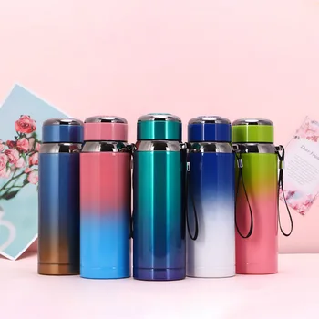 

600ML New product Thermos Bottle Stainless Steel Tumbler Insulated Water Bottle Portable Vacuum Flask for Coffee Mug Travel Cup