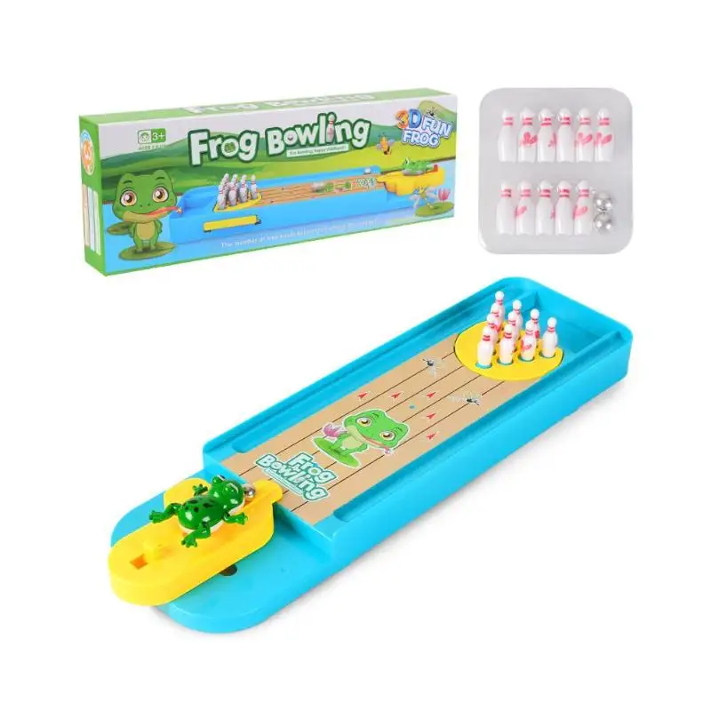 Mini Desktop Bowling Game Toy Set Fun Indoor Parent-Child Interactive Table Game Bowling Education Toy