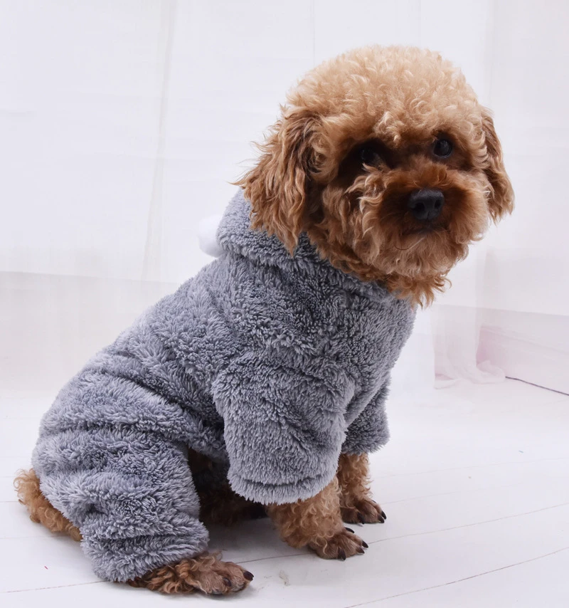 Mono de lana para pequeños, ropa cálida de invierno para cachorros, Yorkie, Poodle, Bichon, Pomeranian, abrigo Schnauzer|Abrigos y chaquetas para perro| - AliExpress