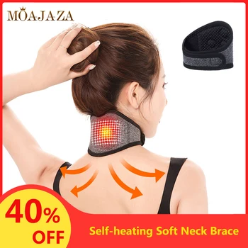 

Self-heating Tourmaline Neck Brace Soft Magnetic Therapy Neck Stretching Support Pain Relief Cervical Collar Medical Orthosis