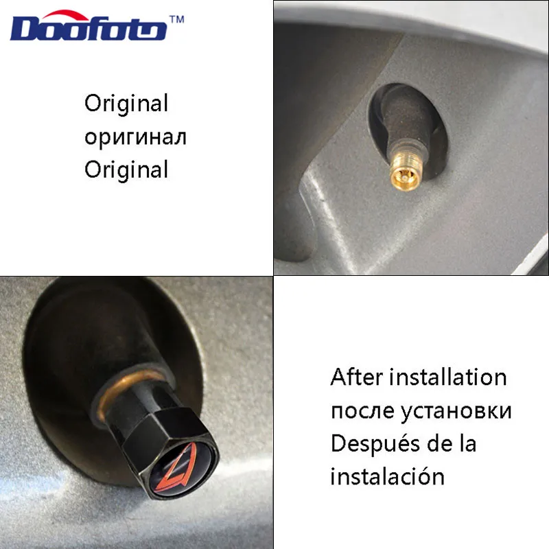 4x Car Valve Caps for Daihatsu Terios Sirion Mira Materia Rocky YRV Feroza Charade