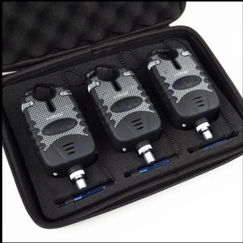  Fishing Bite Alarm Swinger Set Rainproof Portable Light Sound Alert Electronic Alarms Indicator Sup