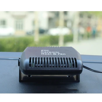 

12V Portable Car Heater,2 in 1 Vehicle Windshield Defogger Defrostere, 30S Fast Heating Auto Ceramic Heating/Cooling Fan Plug in