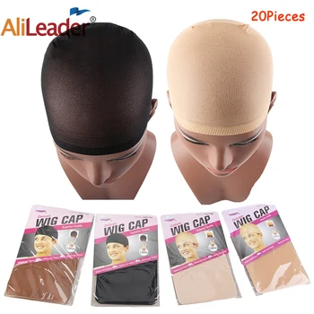 

Alileader 20 Pieces/10 Pack Wig Stocking Cap Hair Net For Weave Hairnets Wig Nets Stretch Mesh Wig Cap For Making Wigs Free Size