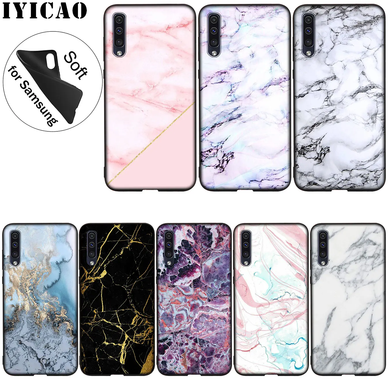 Новый мягкий силиконовый чехол IYICAO для Samsung Galaxy A51 A71 A81 A91 A41 A21 A11 A01 M10 M20 M30 M40 |