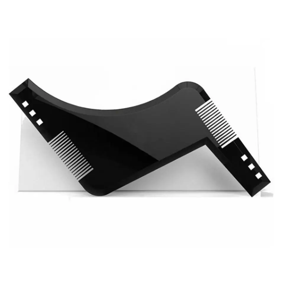 Men Beard Shaping Styling Template Comb Transparent Men s Beards Combs Beauty Tool For Hair Beard 2