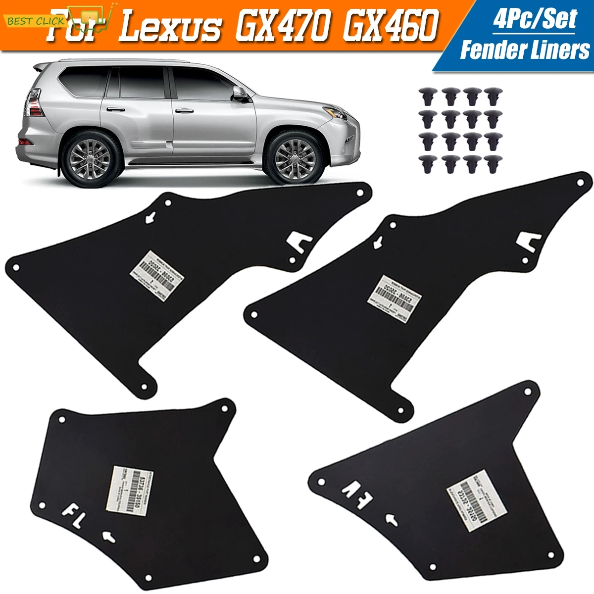 ApronSealMudFlapsShieldForLexusGX470GX460GX47046020032020