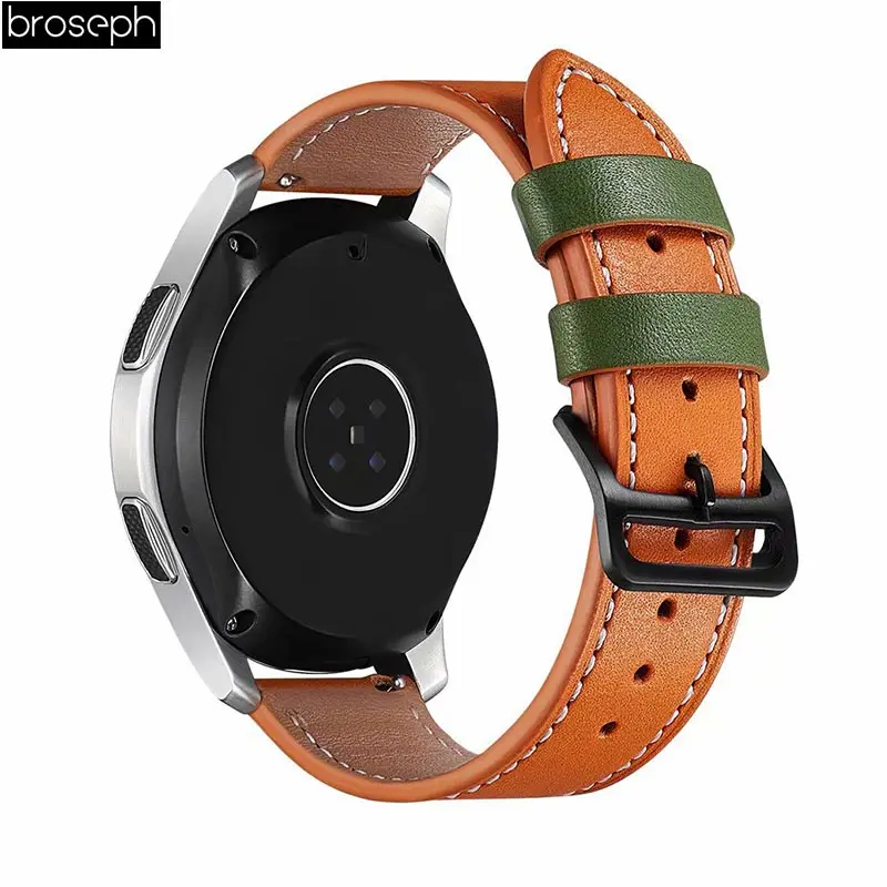 Ремешок для часов samsung gear S2 classic Sport 4 Band для Tic Watch 2 из мягкой натуральной кожи для Amazfit Bip Youth watch Bracelet
