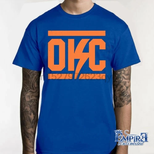 Футболка THUNDER OKC футболка OKLAHOMA CITY крутая баскетбольная | Мужская одежда