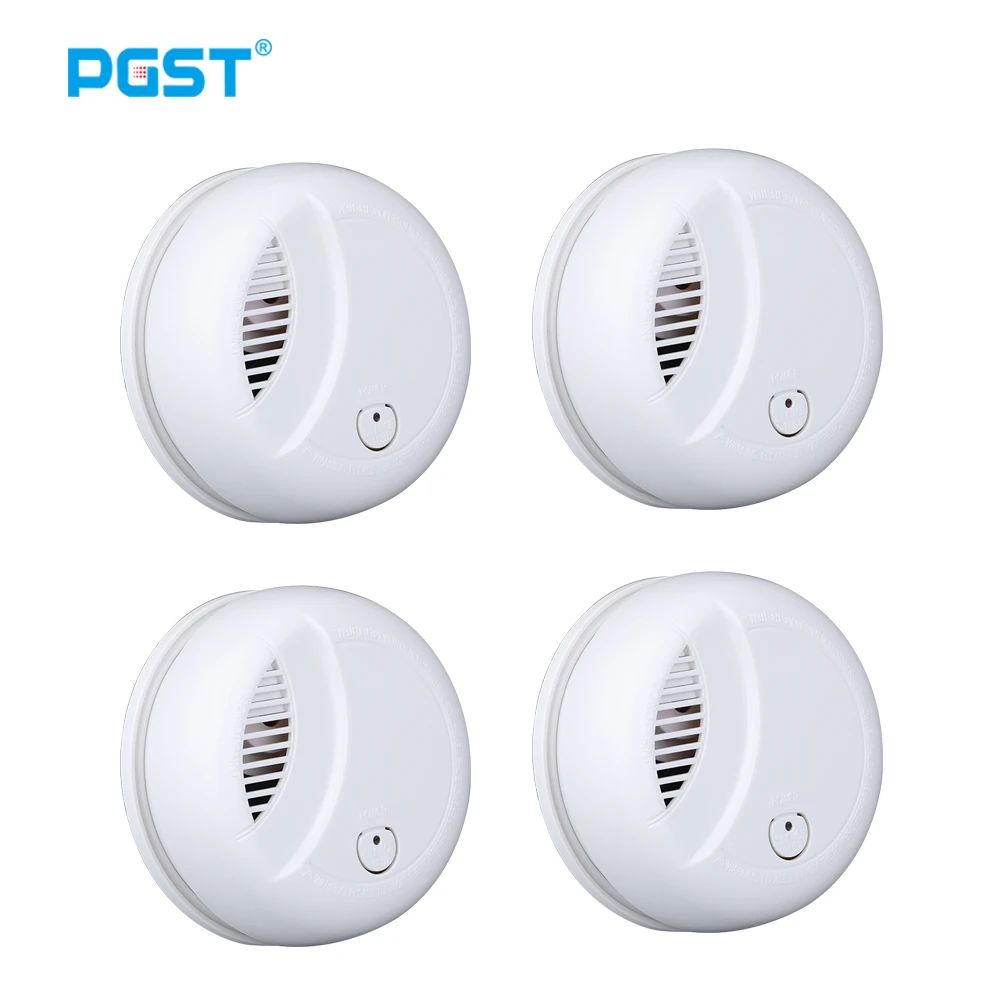 PGST Independent Fire Smoke Sensor Fire Alarm System for Home Office Security Smoke Detector Accessories Fire Equipment