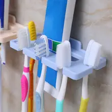 5 отверстий зубная щетка Ванная комната Зубная паста присоски наклейки зубная паста q5#1008 Диспенсер держатель