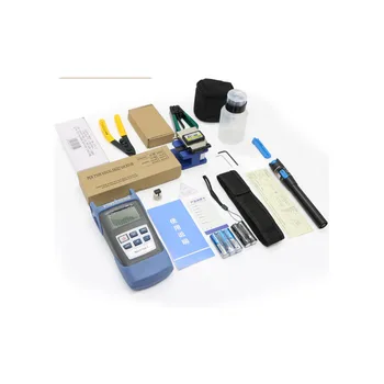 

Kits de herramientas de fibra optica FTTH con medidor de potencia optica y localizador visual de fallas 5mw y cuchilla de fibra
