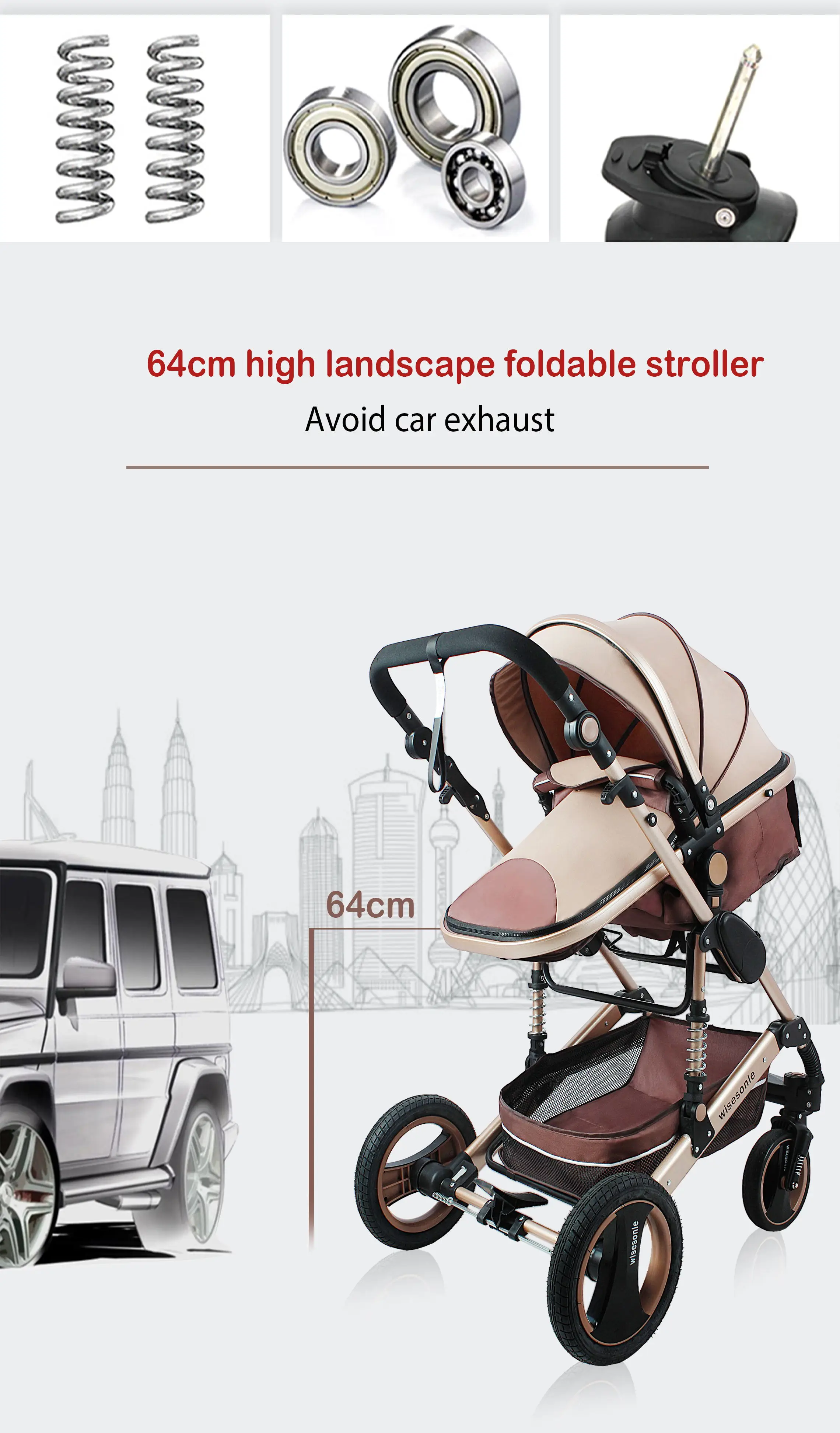 Wisesonle baby kinderwagen 2 in 1 kinderwagen liegen oder feucht klapp  licht jahreszeiten Russland freies shippin|Four Wheels Stroller| -  AliExpress