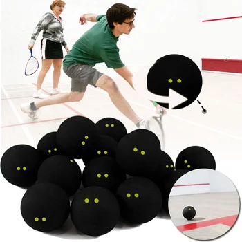 

Competition Squash Ball Two-Yellow Dots Low Speed Sports Balls Professional