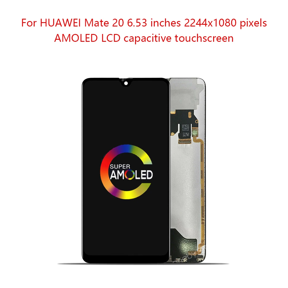 OTMIL 6,5" Super Amoled для HUAWEI mate 20 ЖК-панель с сенсорным экраном дигитайзер HMA-TL00/L29/L09/AL00 для HUAWEi mate 20 дисплей#1