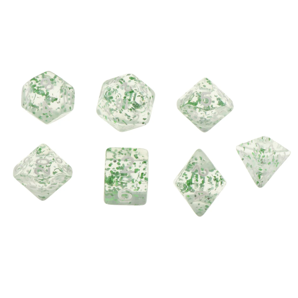 7Pc Multi-sided Dices Set D4-D20 MTG DND RPG Board Game Dice for D&D Roleplaying Party Casino Table Game Toy