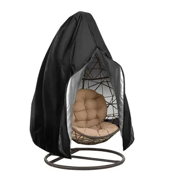 

Garden Hanging Swing Egg Chair Cover 190 x 115cm Heavy Duty Dustproof Waterproof UV Protection Covers with Zipper