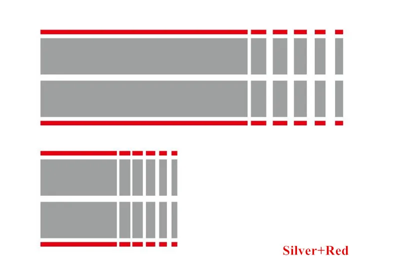 Silver-Red Авто капот багажник Декор наклейки гоночная полоса тело Виниловая наклейка для Mini Cooper Countryman R60 2013- аксессуары для автомобильных наклеек - Название цвета: Silver-Red
