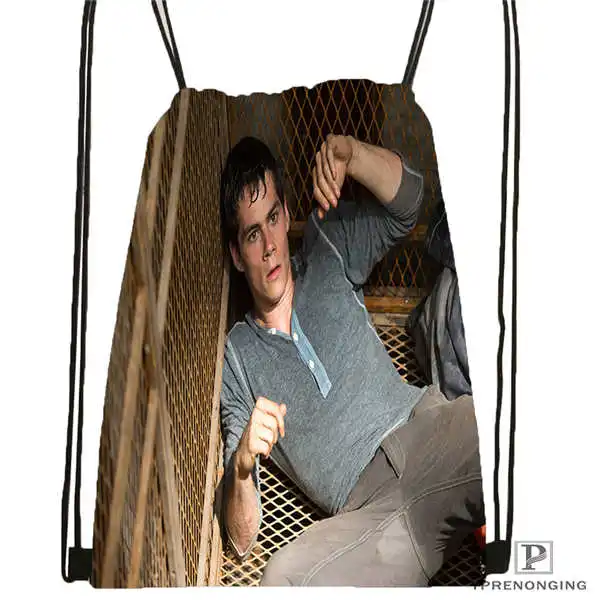 Drawstring Backpack Пользовательский лабиринт Runner1 походная сумка на шнурке милый рюкзак для детей(черная спинка) 31x40 см#180531-04-19 - Цвет: Drawstring Backpack