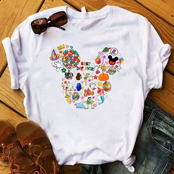 

Graphic Ear Best Tee Shirt Cute Print Female Tshirt Women's Fashion T-Shirt Cartoon Top Female Women Korean Harajuku Ladies